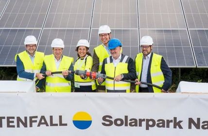 Vattenfall eröffnet Solarpark Nauen mit 46 MWp, zehnjährigem (Foto: Vattenfall GmbH)